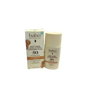Babo Botanicals Tinted Mineral Sunscreen SPF 50 Daily Sheer 1.7 oz
